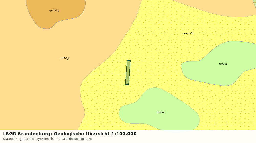 Statische Kartenansicht: LBGR Brandenburg: Geologische Übersicht 1:100.000