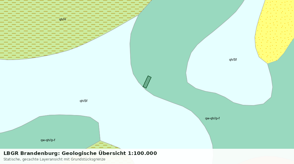 Statische Kartenansicht: LBGR Brandenburg: Geologische Übersicht 1:100.000