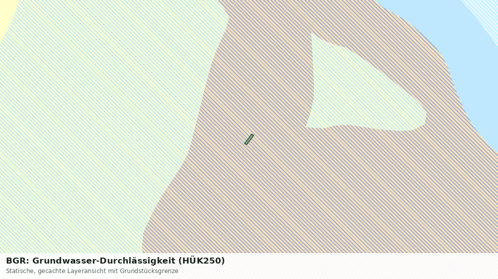 Statische Kartenansicht: BGR: Grundwasser-Durchlässigkeit (HÜK250)