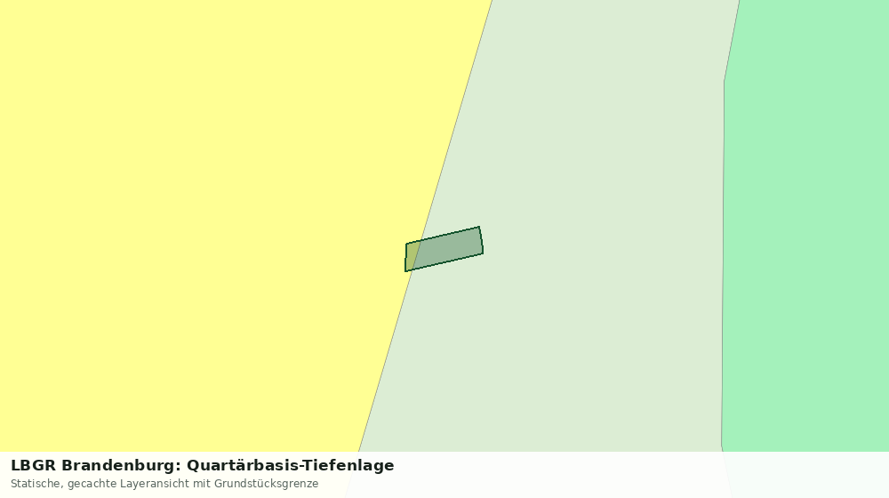 Statische Kartenansicht: LBGR Brandenburg: Quartärbasis-Tiefenlage