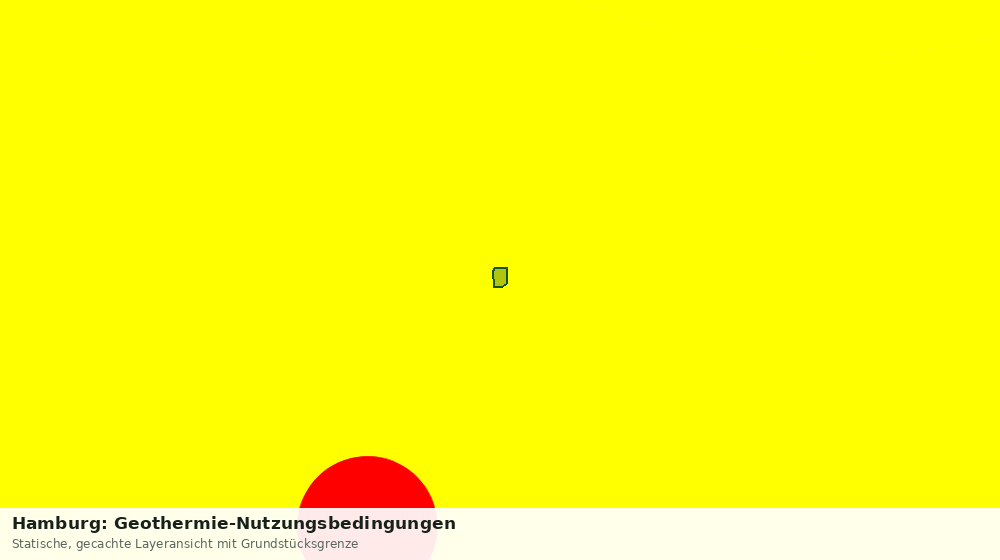 Statische Kartenansicht: Hamburg: Geothermie-Nutzungsbedingungen