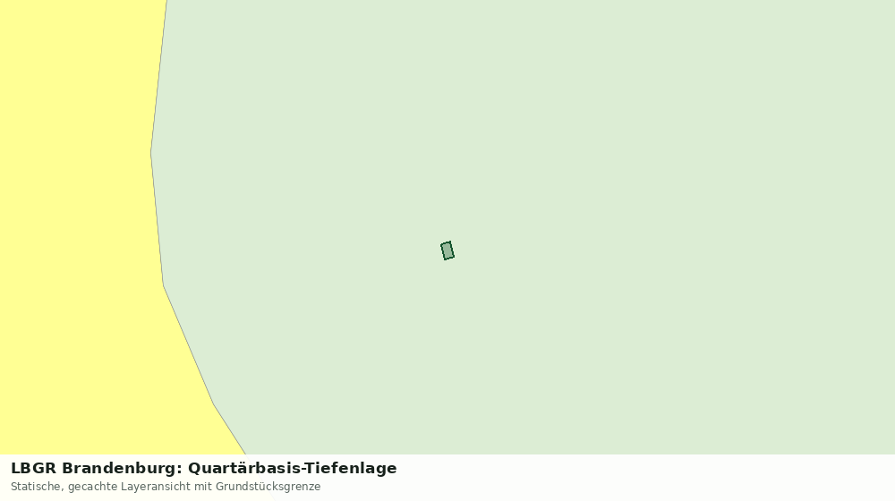 Statische Kartenansicht: LBGR Brandenburg: Quartärbasis-Tiefenlage