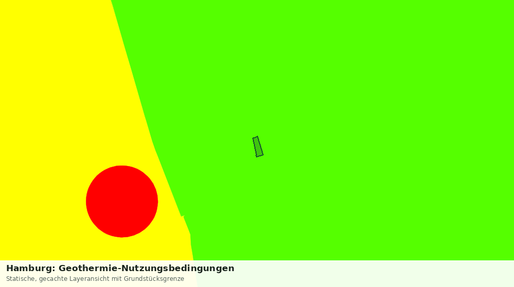 Statische Kartenansicht: Hamburg: Geothermie-Nutzungsbedingungen