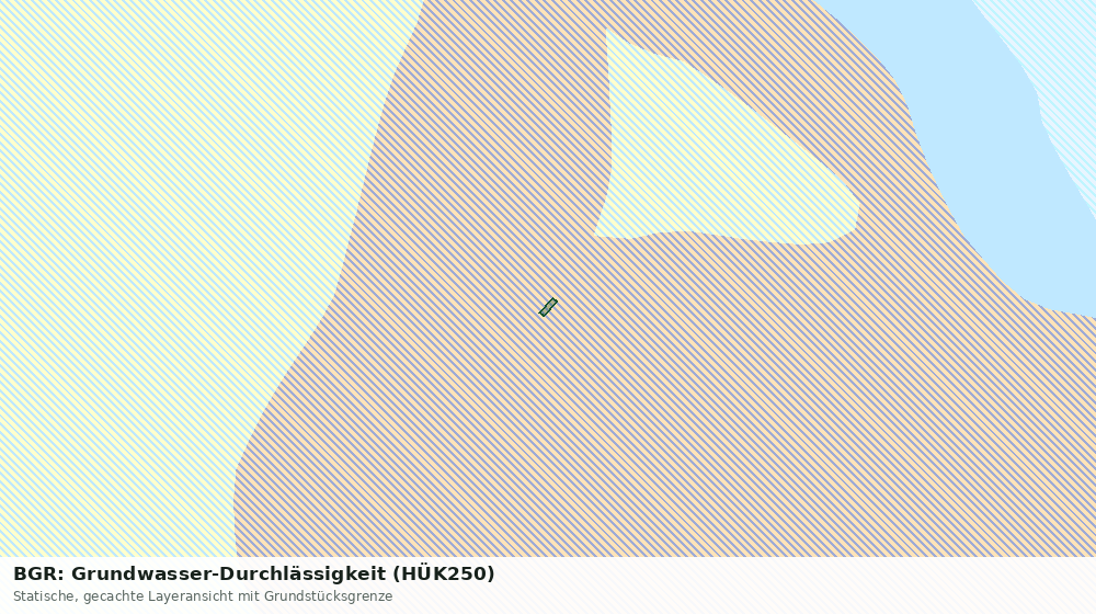 Statische Kartenansicht: BGR: Grundwasser-Durchlässigkeit (HÜK250)