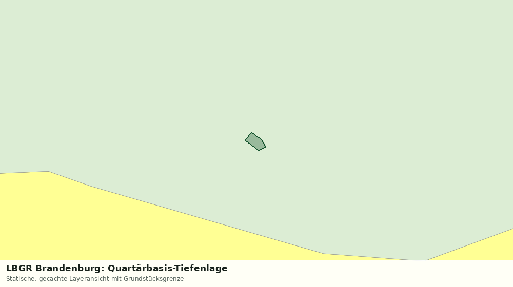 Statische Kartenansicht: LBGR Brandenburg: Quartärbasis-Tiefenlage