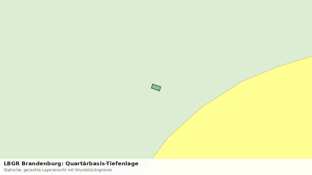 Statische Kartenansicht: LBGR Brandenburg: Quartärbasis-Tiefenlage