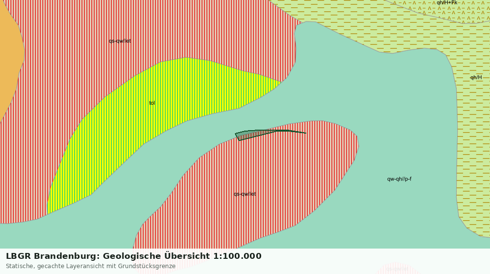 Statische Kartenansicht: LBGR Brandenburg: Geologische Übersicht 1:100.000