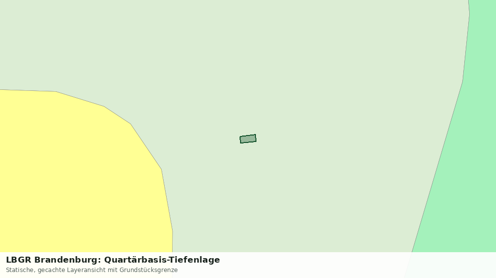 Statische Kartenansicht: LBGR Brandenburg: Quartärbasis-Tiefenlage