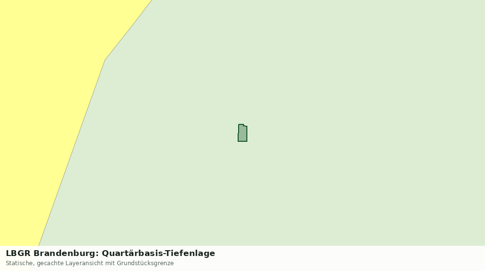 Statische Kartenansicht: LBGR Brandenburg: Quartärbasis-Tiefenlage