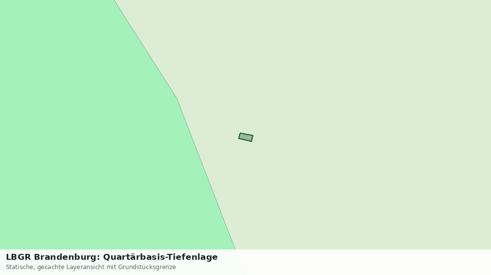 Statische Kartenansicht: LBGR Brandenburg: Quartärbasis-Tiefenlage