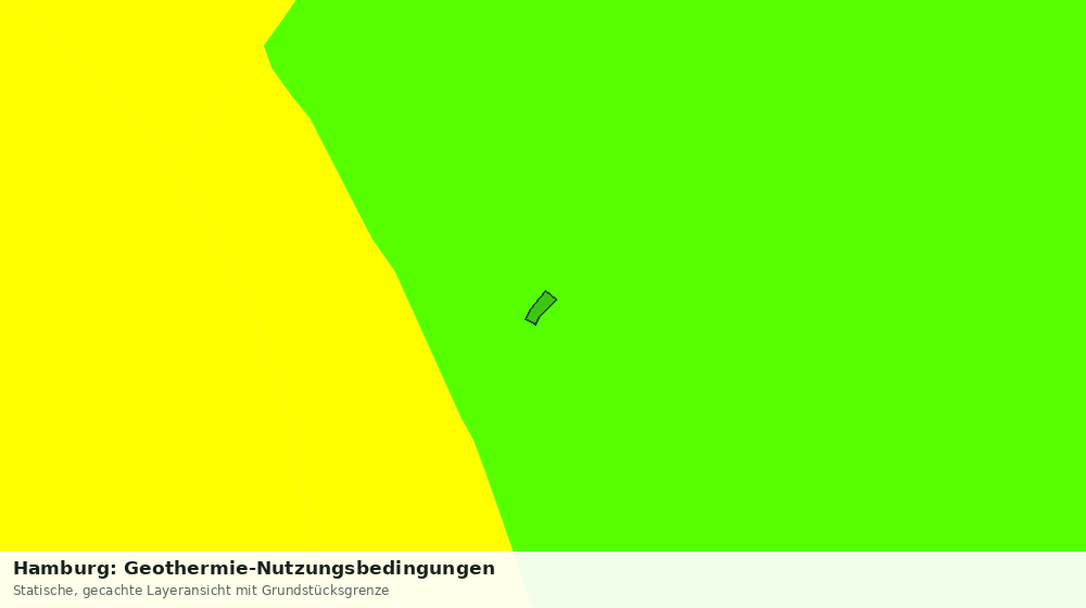 Statische Kartenansicht: Hamburg: Geothermie-Nutzungsbedingungen