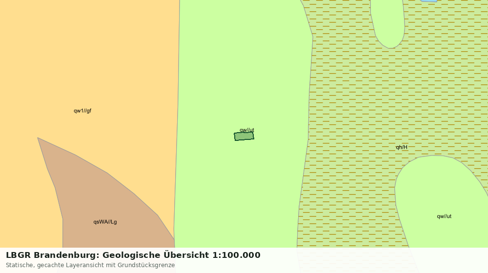 Statische Kartenansicht: LBGR Brandenburg: Geologische Übersicht 1:100.000