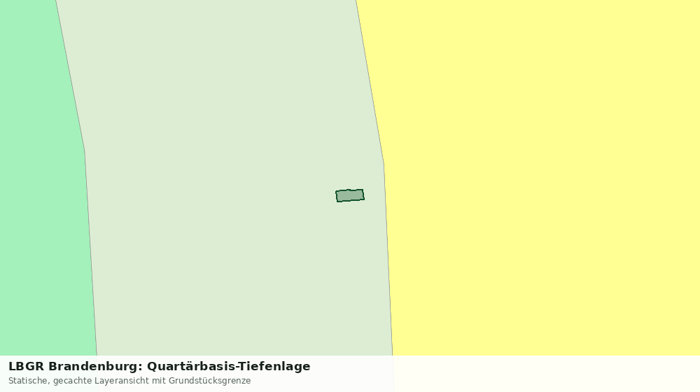 Statische Kartenansicht: LBGR Brandenburg: Quartärbasis-Tiefenlage