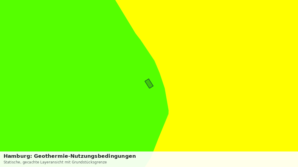 Statische Kartenansicht: Hamburg: Geothermie-Nutzungsbedingungen