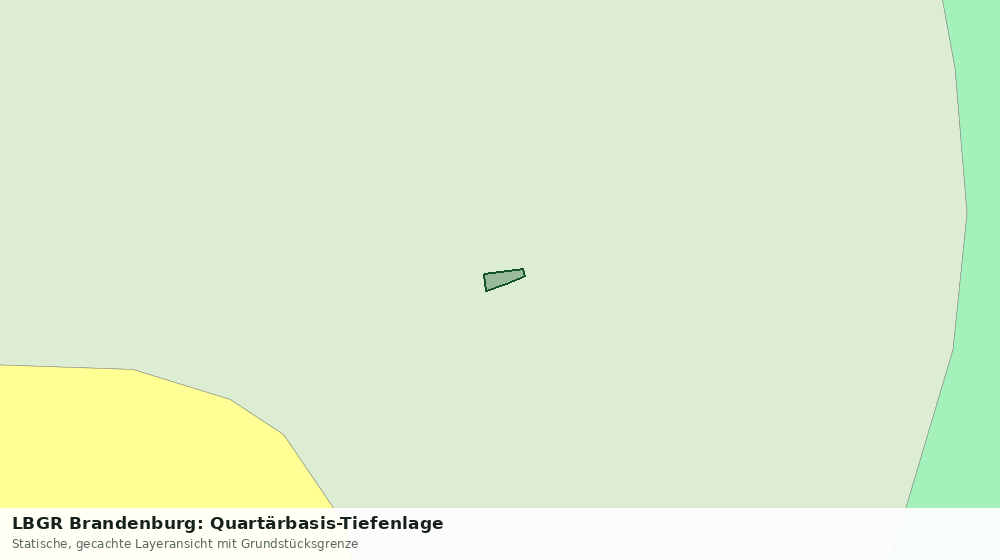 Statische Kartenansicht: LBGR Brandenburg: Quartärbasis-Tiefenlage