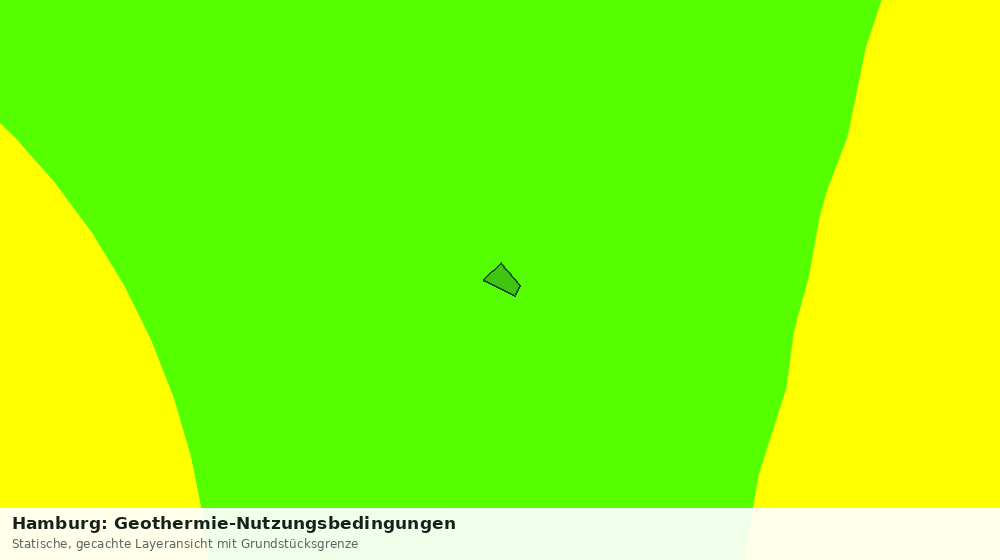 Statische Kartenansicht: Hamburg: Geothermie-Nutzungsbedingungen
