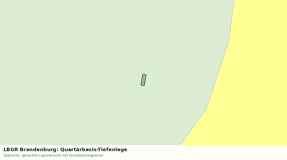 Statische Kartenansicht: LBGR Brandenburg: Quartärbasis-Tiefenlage