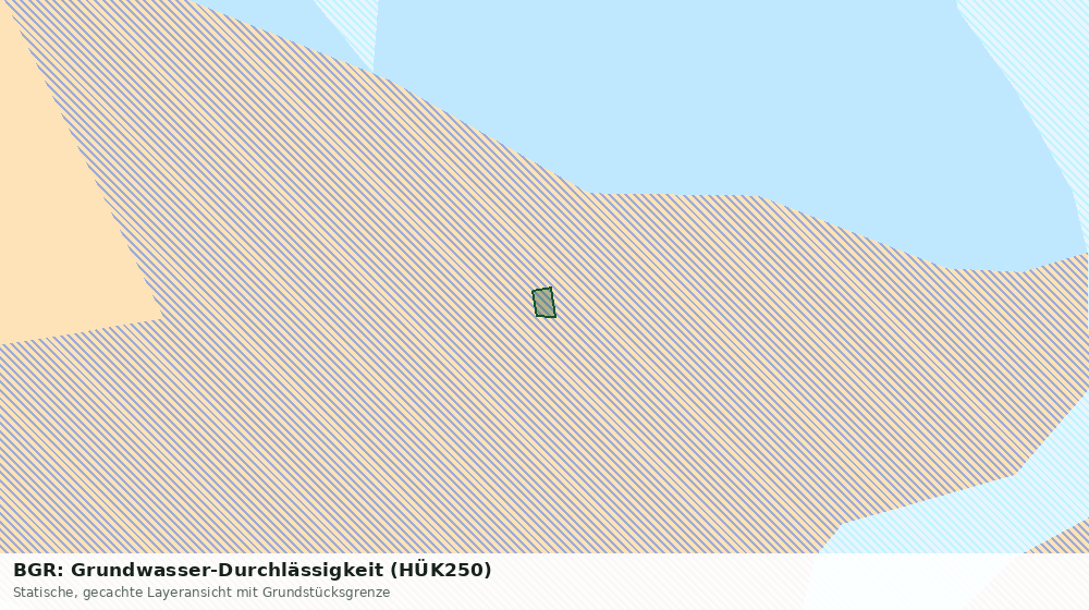Statische Kartenansicht: BGR: Grundwasser-Durchlässigkeit (HÜK250)