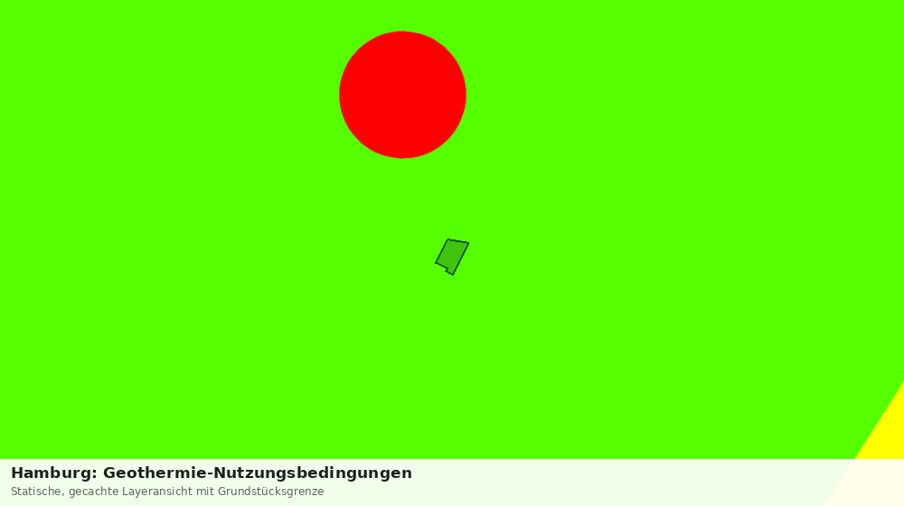 Statische Kartenansicht: Hamburg: Geothermie-Nutzungsbedingungen