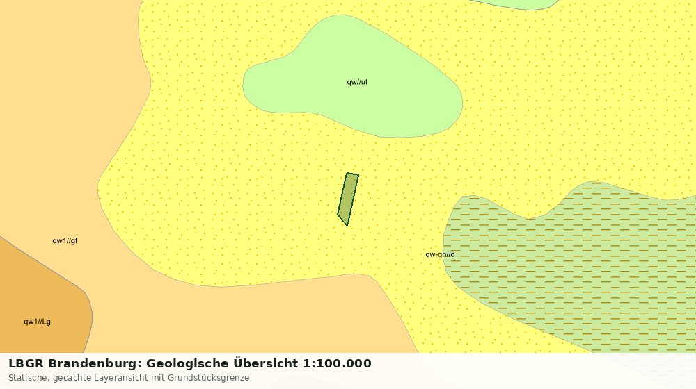 Statische Kartenansicht: LBGR Brandenburg: Geologische Übersicht 1:100.000