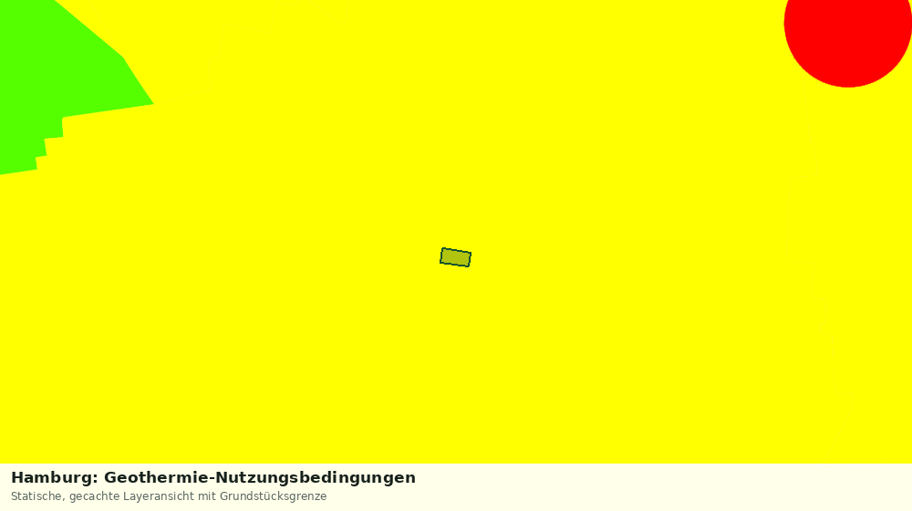 Statische Kartenansicht: Hamburg: Geothermie-Nutzungsbedingungen