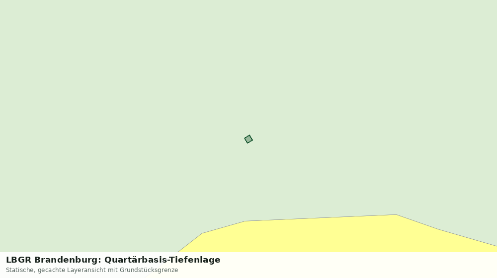 Statische Kartenansicht: LBGR Brandenburg: Quartärbasis-Tiefenlage