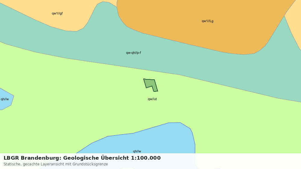 Statische Kartenansicht: LBGR Brandenburg: Geologische Übersicht 1:100.000
