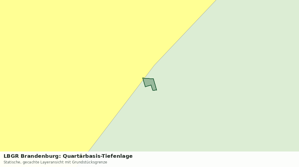 Statische Kartenansicht: LBGR Brandenburg: Quartärbasis-Tiefenlage