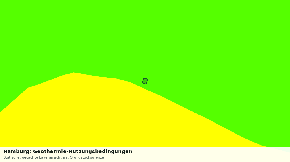 Statische Kartenansicht: Hamburg: Geothermie-Nutzungsbedingungen