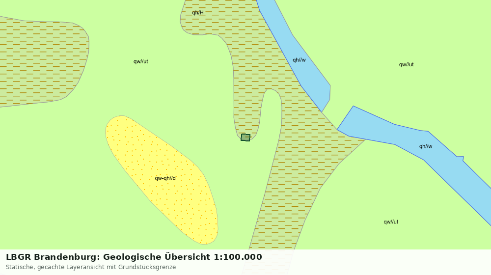 Statische Kartenansicht: LBGR Brandenburg: Geologische Übersicht 1:100.000