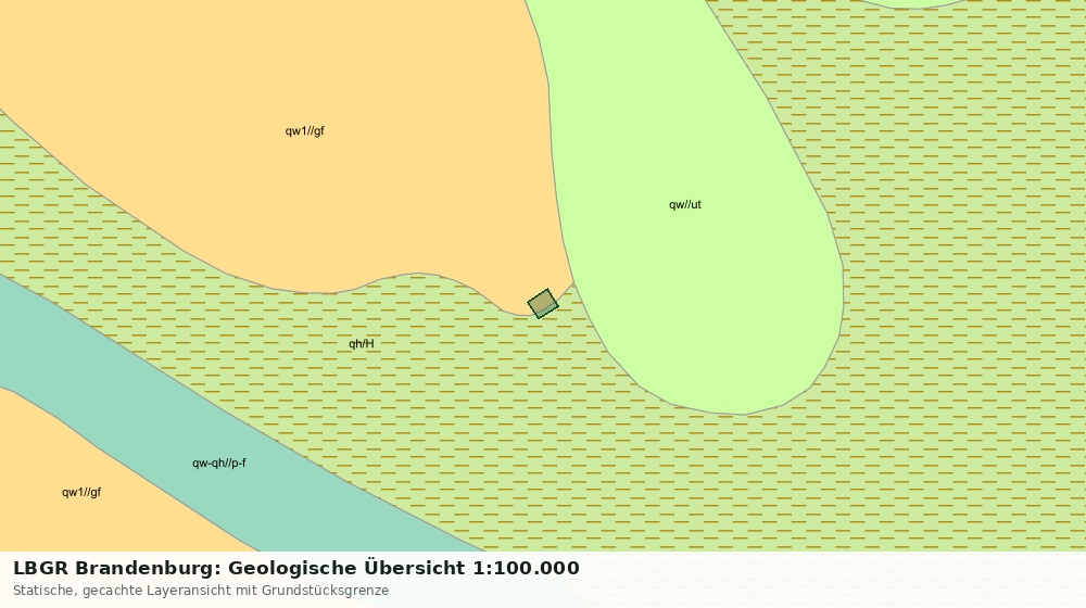 Statische Kartenansicht: LBGR Brandenburg: Geologische Übersicht 1:100.000
