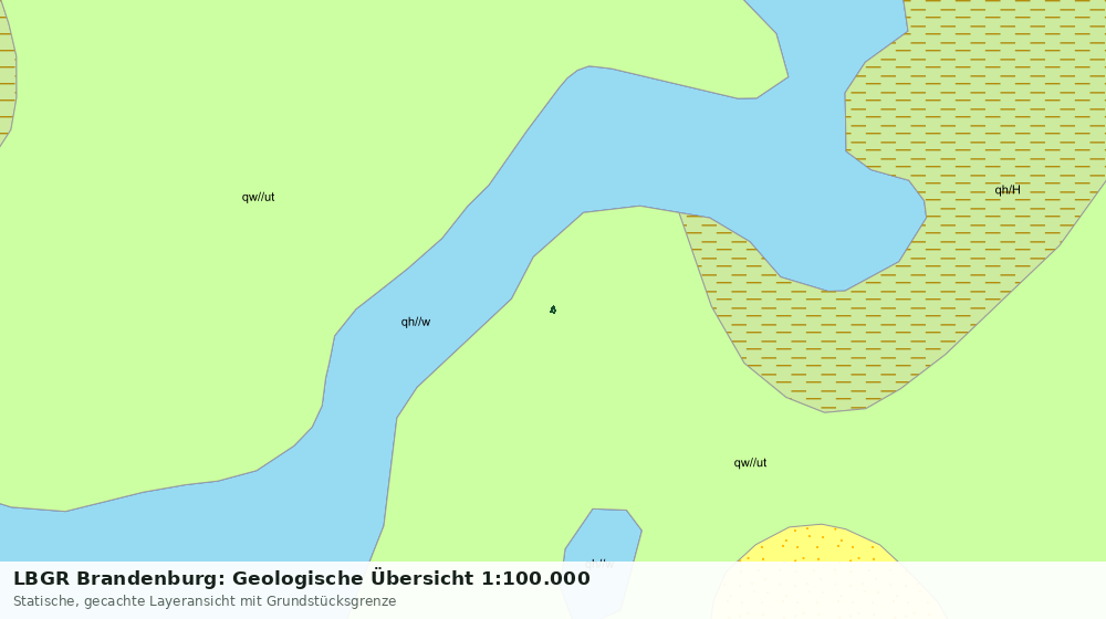 Statische Kartenansicht: LBGR Brandenburg: Geologische Übersicht 1:100.000