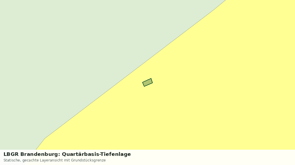 Statische Kartenansicht: LBGR Brandenburg: Quartärbasis-Tiefenlage