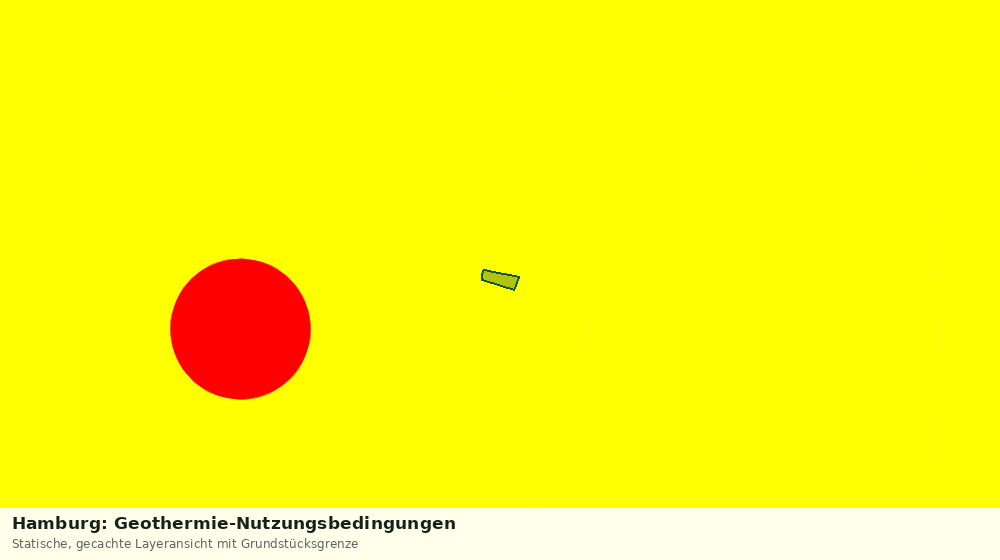 Statische Kartenansicht: Hamburg: Geothermie-Nutzungsbedingungen