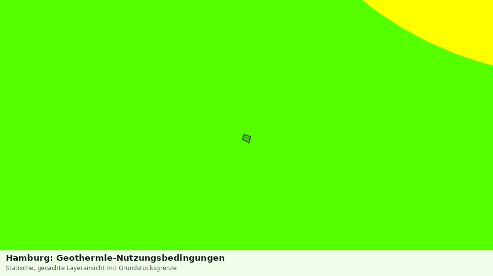 Statische Kartenansicht: Hamburg: Geothermie-Nutzungsbedingungen
