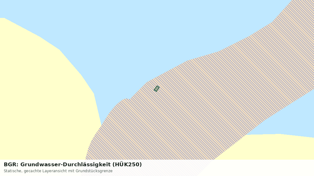 Statische Kartenansicht: BGR: Grundwasser-Durchlässigkeit (HÜK250)