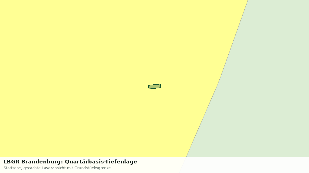 Statische Kartenansicht: LBGR Brandenburg: Quartärbasis-Tiefenlage