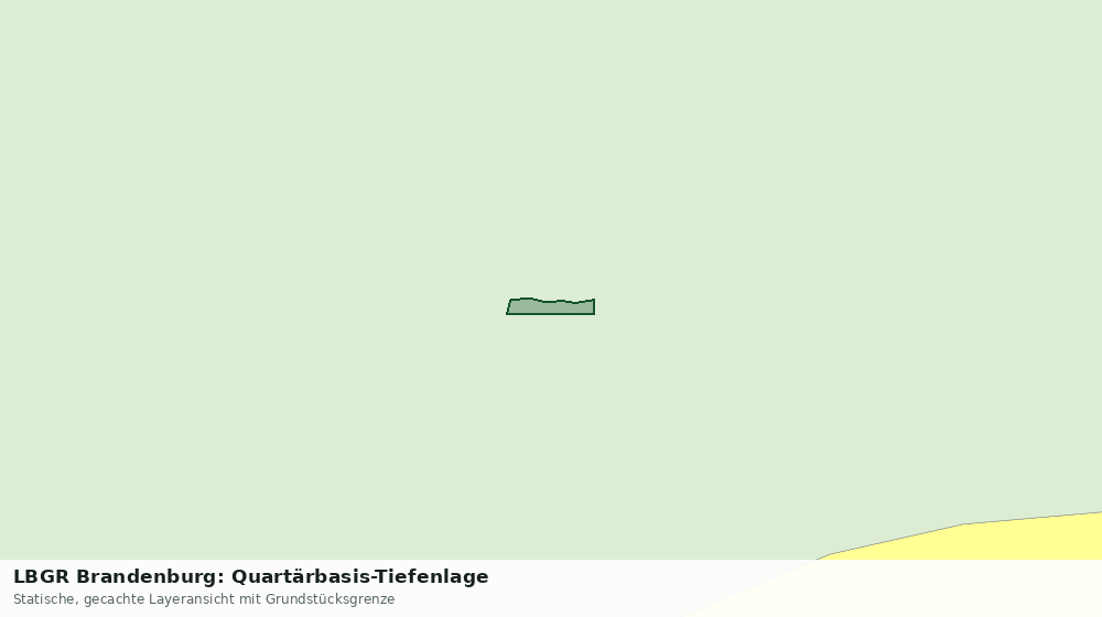Statische Kartenansicht: LBGR Brandenburg: Quartärbasis-Tiefenlage