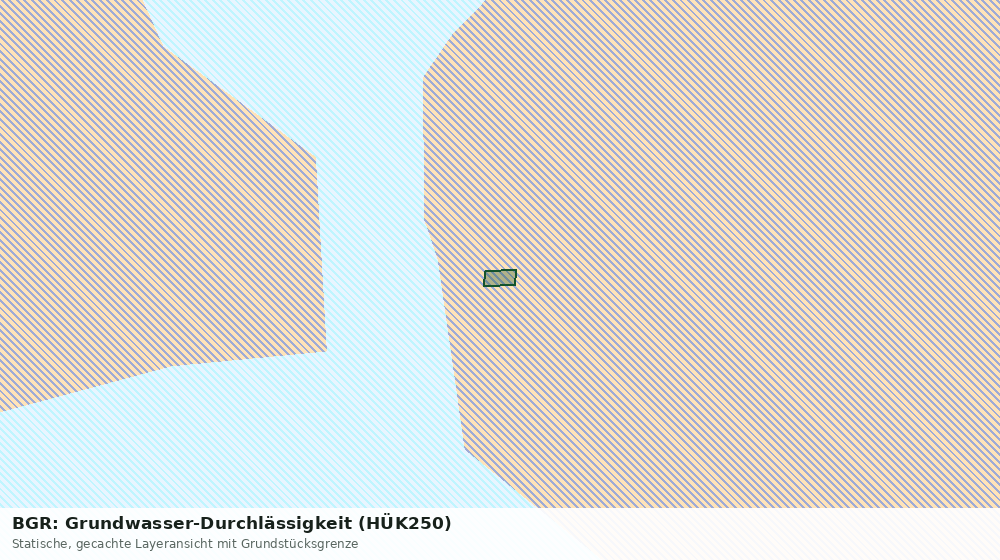 Statische Kartenansicht: BGR: Grundwasser-Durchlässigkeit (HÜK250)