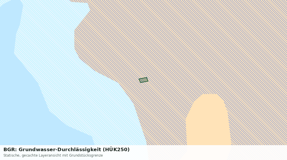 Statische Kartenansicht: BGR: Grundwasser-Durchlässigkeit (HÜK250)