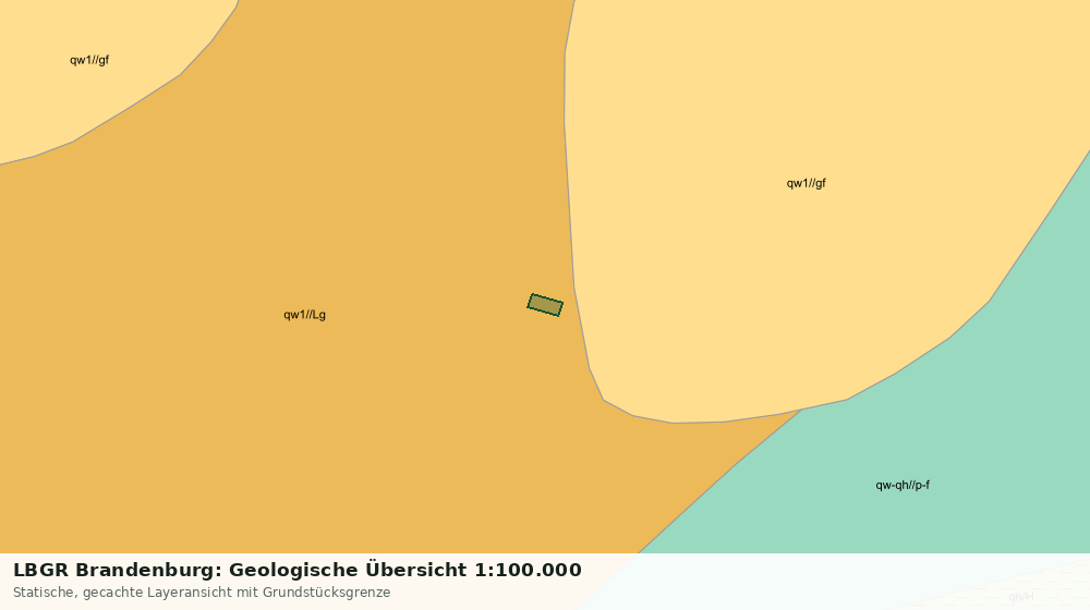 Statische Kartenansicht: LBGR Brandenburg: Geologische Übersicht 1:100.000