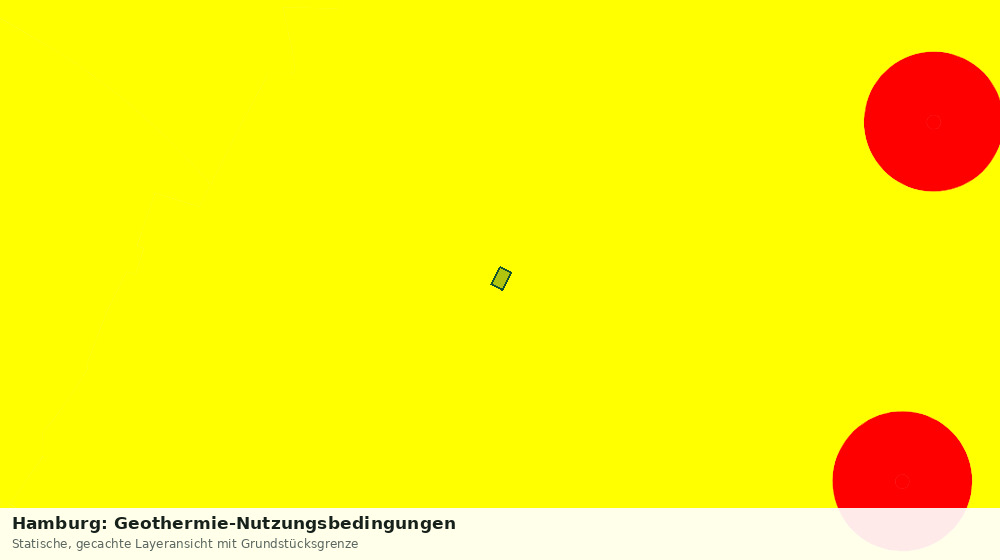 Statische Kartenansicht: Hamburg: Geothermie-Nutzungsbedingungen