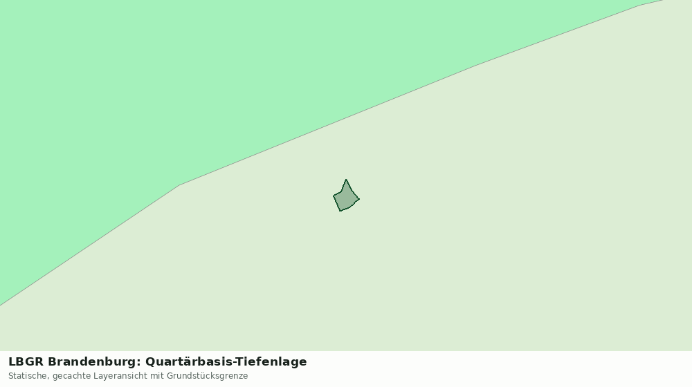 Statische Kartenansicht: LBGR Brandenburg: Quartärbasis-Tiefenlage