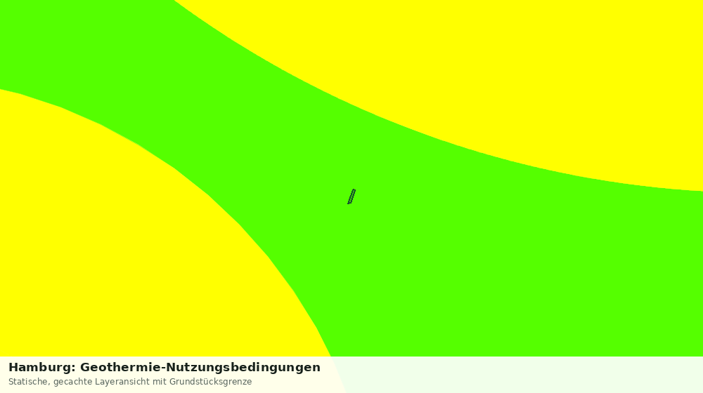 Statische Kartenansicht: Hamburg: Geothermie-Nutzungsbedingungen
