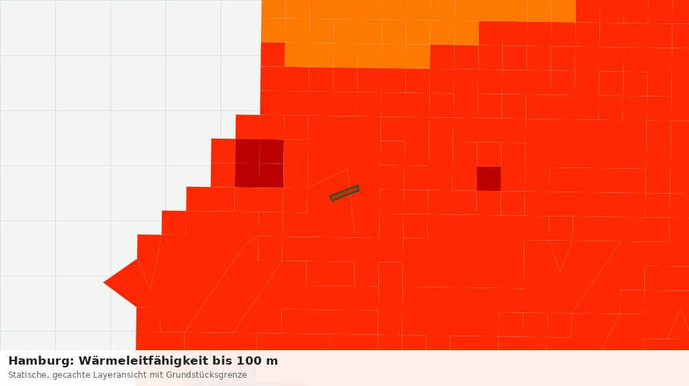 Statische Kartenansicht: Hamburg: Wärmeleitfähigkeit bis 100 m