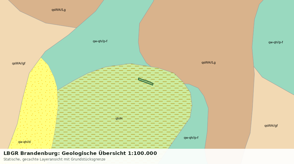 Statische Kartenansicht: LBGR Brandenburg: Geologische Übersicht 1:100.000