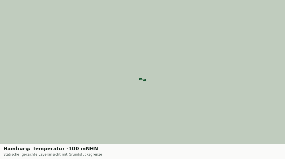 Statische Kartenansicht: Hamburg: Temperatur -100 mNHN