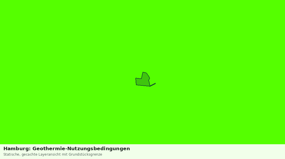 Statische Kartenansicht: Hamburg: Geothermie-Nutzungsbedingungen