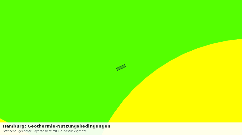 Statische Kartenansicht: Hamburg: Geothermie-Nutzungsbedingungen