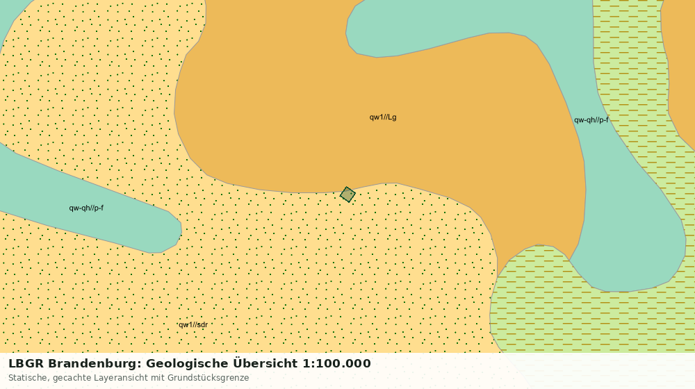 Statische Kartenansicht: LBGR Brandenburg: Geologische Übersicht 1:100.000